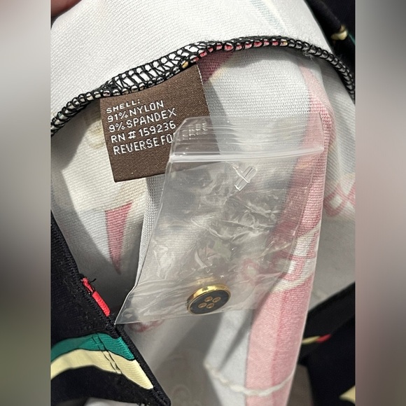 J McLaughlin Betty Top Multicolor Equestrian Print Catalina Cloth Button Front - Picture 7 of 8